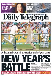 Daily Telegraph (Australia) Newspaper Front Page for 30 December 2013