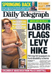 Daily Telegraph (Australia) Newspaper Front Page for 30 April 2013