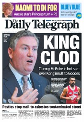 Daily Telegraph (Australia) Newspaper Front Page for 30 May 2013