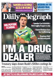 Daily Telegraph (Australia) Newspaper Front Page for 30 August 2013