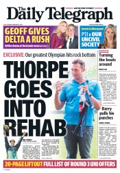 Daily Telegraph (Australia) Newspaper Front Page for 31 January 2014