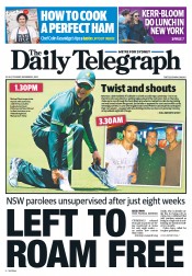 Daily Telegraph (Australia) Newspaper Front Page for 3 December 2013