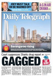Daily Telegraph (Australia) Newspaper Front Page for 3 May 2013