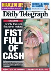 Daily Telegraph (Australia) Newspaper Front Page for 3 September 2013