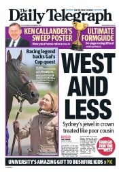 Daily Telegraph (Australia) Newspaper Front Page for 4 November 2013