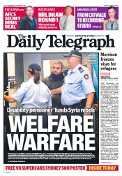 Daily Telegraph (Australia) Newspaper Front Page for 4 December 2013