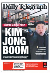 Daily Telegraph (Australia) Newspaper Front Page for 5 April 2013