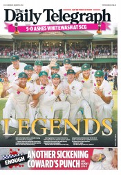 Daily Telegraph (Australia) Newspaper Front Page for 6 January 2014