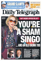 Daily Telegraph (Australia) Newspaper Front Page for 7 May 2013
