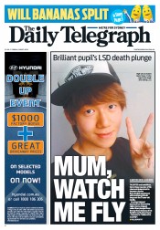 Daily Telegraph (Australia) Newspaper Front Page for 7 June 2013