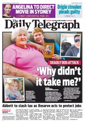 Daily Telegraph (Australia) Newspaper Front Page for 7 August 2013