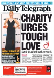 Daily Telegraph (Australia) Newspaper Front Page for 8 April 2013