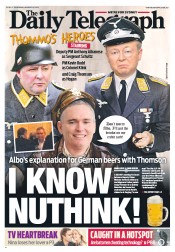 Daily Telegraph (Australia) Newspaper Front Page for 8 August 2013