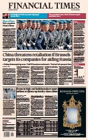 Financial Times (UK) Newspaper Front Page for 10 May 2023