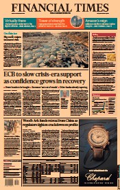 Financial Times (UK) Newspaper Front Page for 10 September 2021