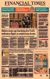 Financial Times (UK) Newspaper Front Page for 11 May 2022