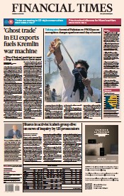 Financial Times (UK) Newspaper Front Page for 11 May 2023