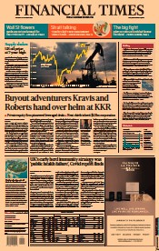 Financial Times (UK) Newspaper Front Page for 12 October 2021