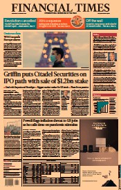 Financial Times (UK) Newspaper Front Page for 12 January 2022