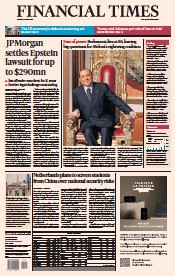 Financial Times (UK) Newspaper Front Page for 13 June 2023