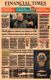 Financial Times (UK) Newspaper Front Page for 16 November 2021