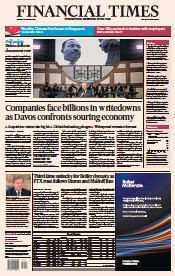 Financial Times (UK) Newspaper Front Page for 16 January 2023