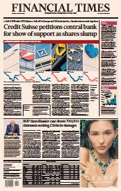 Financial Times (UK) Newspaper Front Page for 16 March 2023