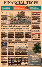 Financial Times (UK) Newspaper Front Page for 16 August 2022