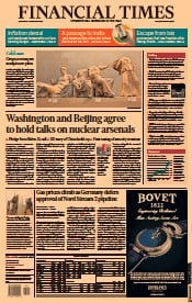 Financial Times (UK) Newspaper Front Page for 17 November 2021