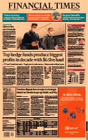 Financial Times (UK) Newspaper Front Page for 17 January 2022