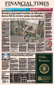 Financial Times (UK) Newspaper Front Page for 17 February 2023