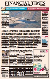 Financial Times (UK) Newspaper Front Page for 17 March 2023