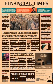 Financial Times (UK) Newspaper Front Page for 17 August 2022