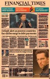 Financial Times (UK) Newspaper Front Page for 18 January 2022