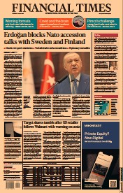 Financial Times (UK) Newspaper Front Page for 19 May 2022