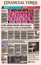 Financial Times (UK) Newspaper Front Page for 19 May 2023