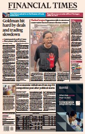 Financial Times (UK) Newspaper Front Page for 20 July 2023