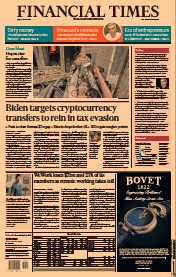 Financial Times (UK) Newspaper Front Page for 21 May 2021