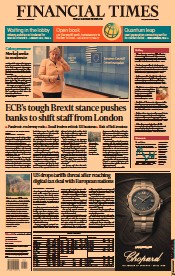 Financial Times (UK) Newspaper Front Page for 22 October 2021