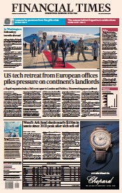 Financial Times (UK) Newspaper Front Page for 22 December 2022