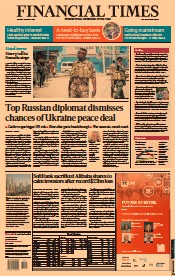 Financial Times (UK) Newspaper Front Page for 22 August 2022