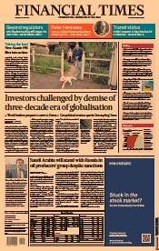 Financial Times (UK) Newspaper Front Page for 23 May 2022