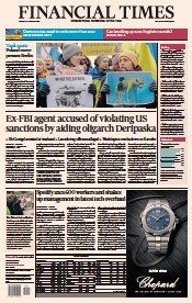 Financial Times (UK) Newspaper Front Page for 24 January 2023