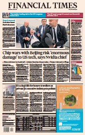 Financial Times (UK) Newspaper Front Page for 24 May 2023