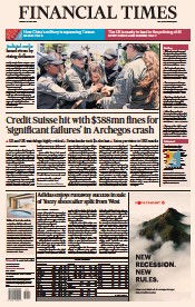 Financial Times (UK) Newspaper Front Page for 25 July 2023