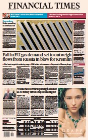 Financial Times (UK) Newspaper Front Page for 26 May 2023