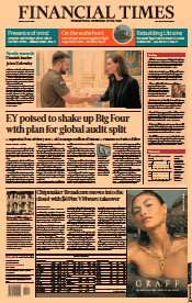 Financial Times (UK) Newspaper Front Page for 27 May 2022