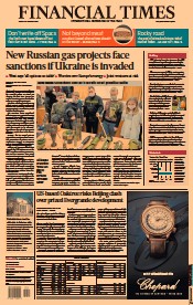 Financial Times (UK) Newspaper Front Page for 28 January 2022