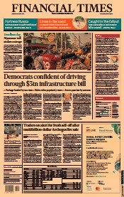 Financial Times (UK) Newspaper Front Page for 29 March 2021