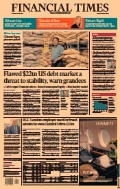 Financial Times (UK) Newspaper Front Page for 29 July 2021